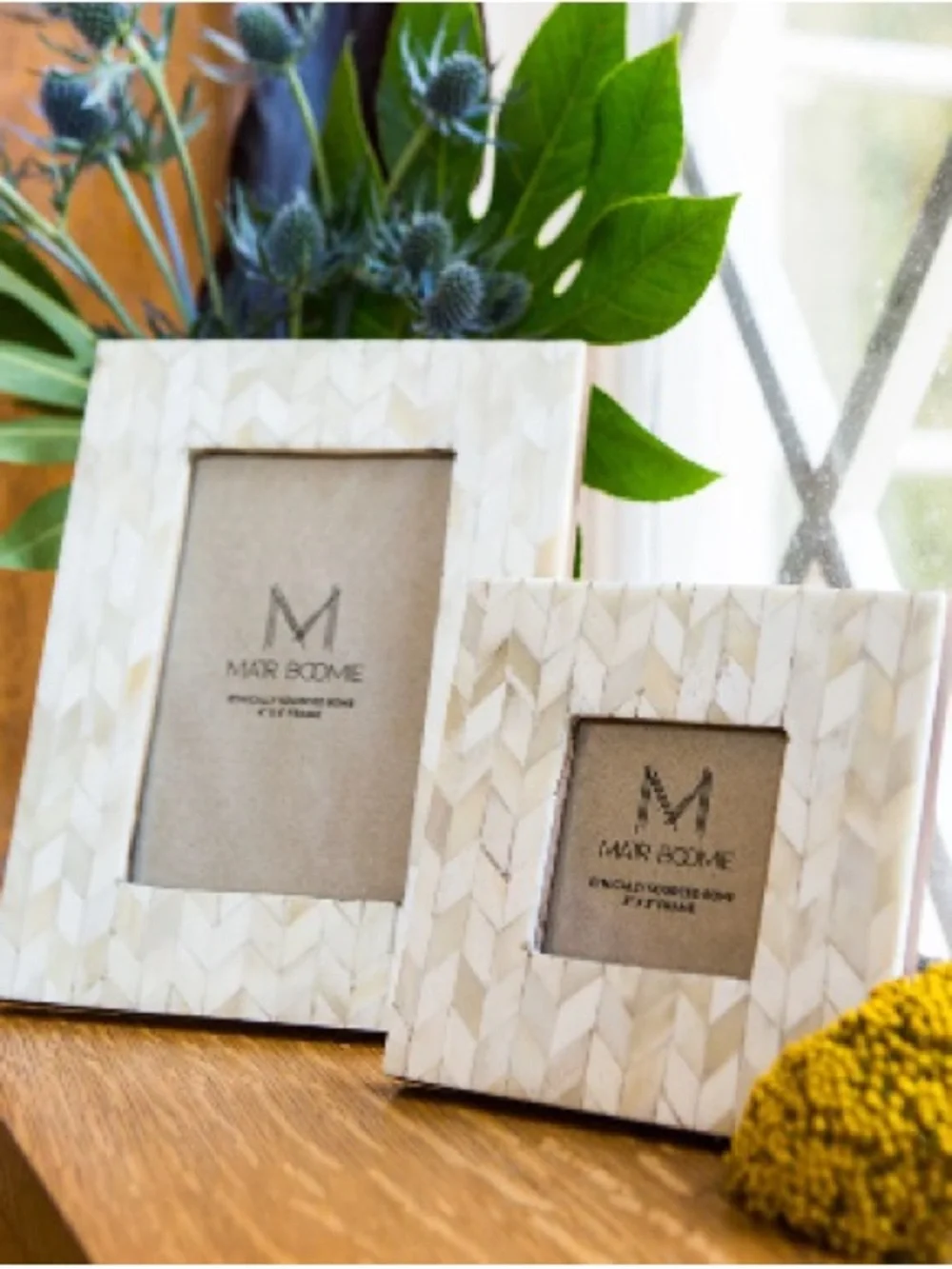 Bone Inlay 4x6 Photo Frame
